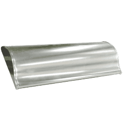 UAP TS008 Internal Frame Letter Plate – Polished Silver