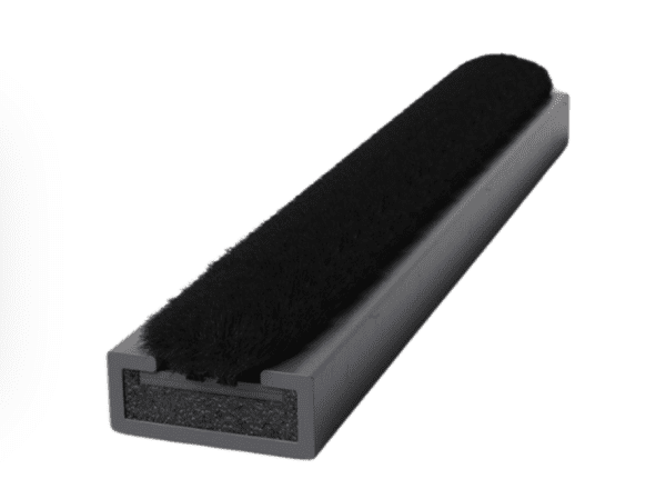 Pyroplex® 10 x 4 Fire and Smoke Seal (Brush) 2.1m - Grey