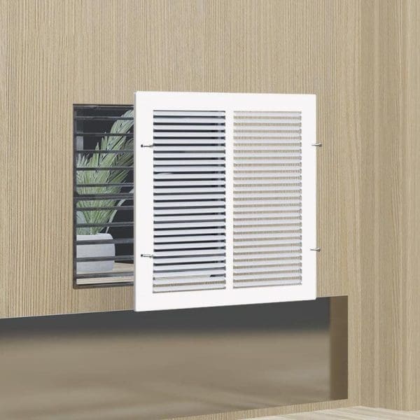 Pyroplex® White faceplate to suit ATG 150H x 150W