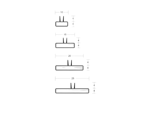 Lorient LP2004TS Twin Seal 20 x 4mm - 2.1m (4mm Fin) - Image 6