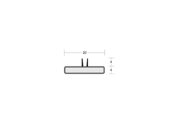 Lorient LP2004TS Twin Seal 20 x 4mm - 2.1m (4mm Fin) - Image 5