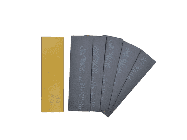 Flexifire Pack of 6 Graphite Square Hinge Pads - 100 x 30 x 0.8mm