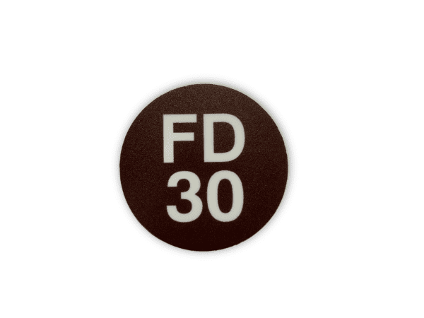 FD30 Fire Door Rating Sign