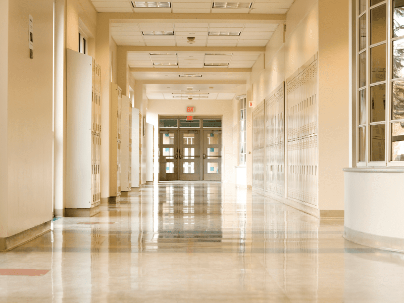 Fire door in schools image